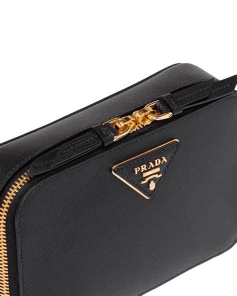 prada odette saffiano black|authentic prada saffiano bag.